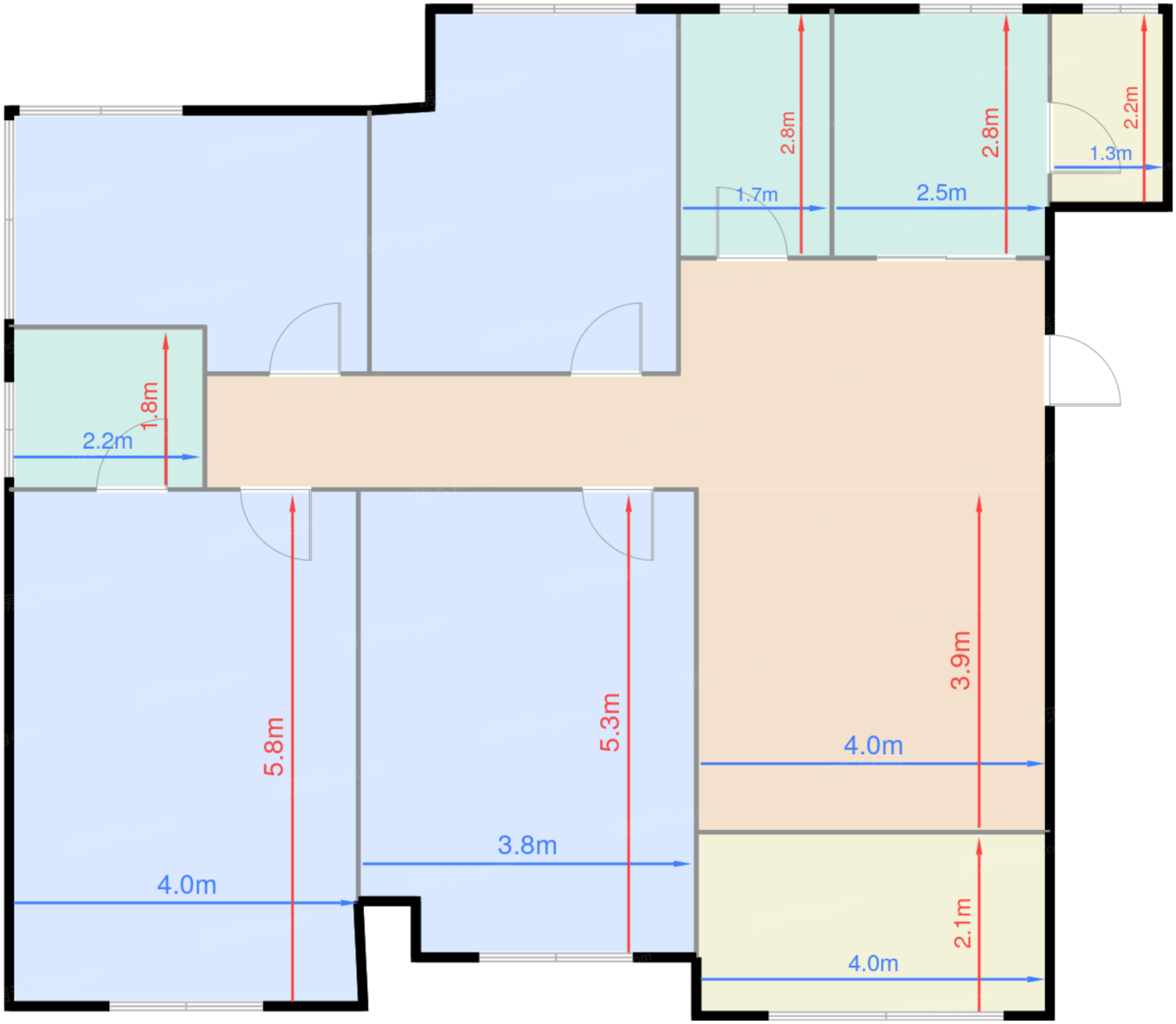 阔景洋房C1户型130㎡