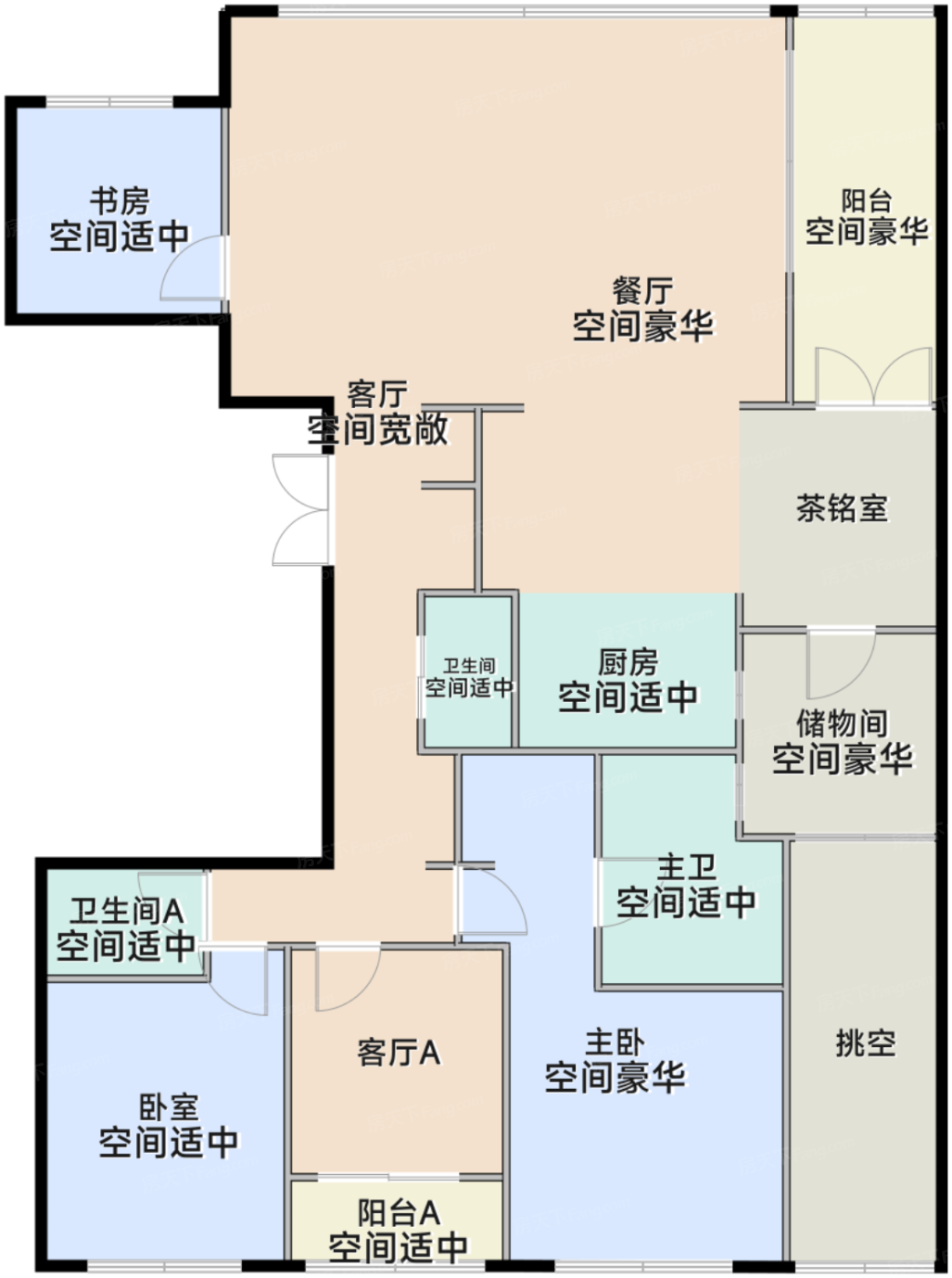 T1户型（奇数层中间套）