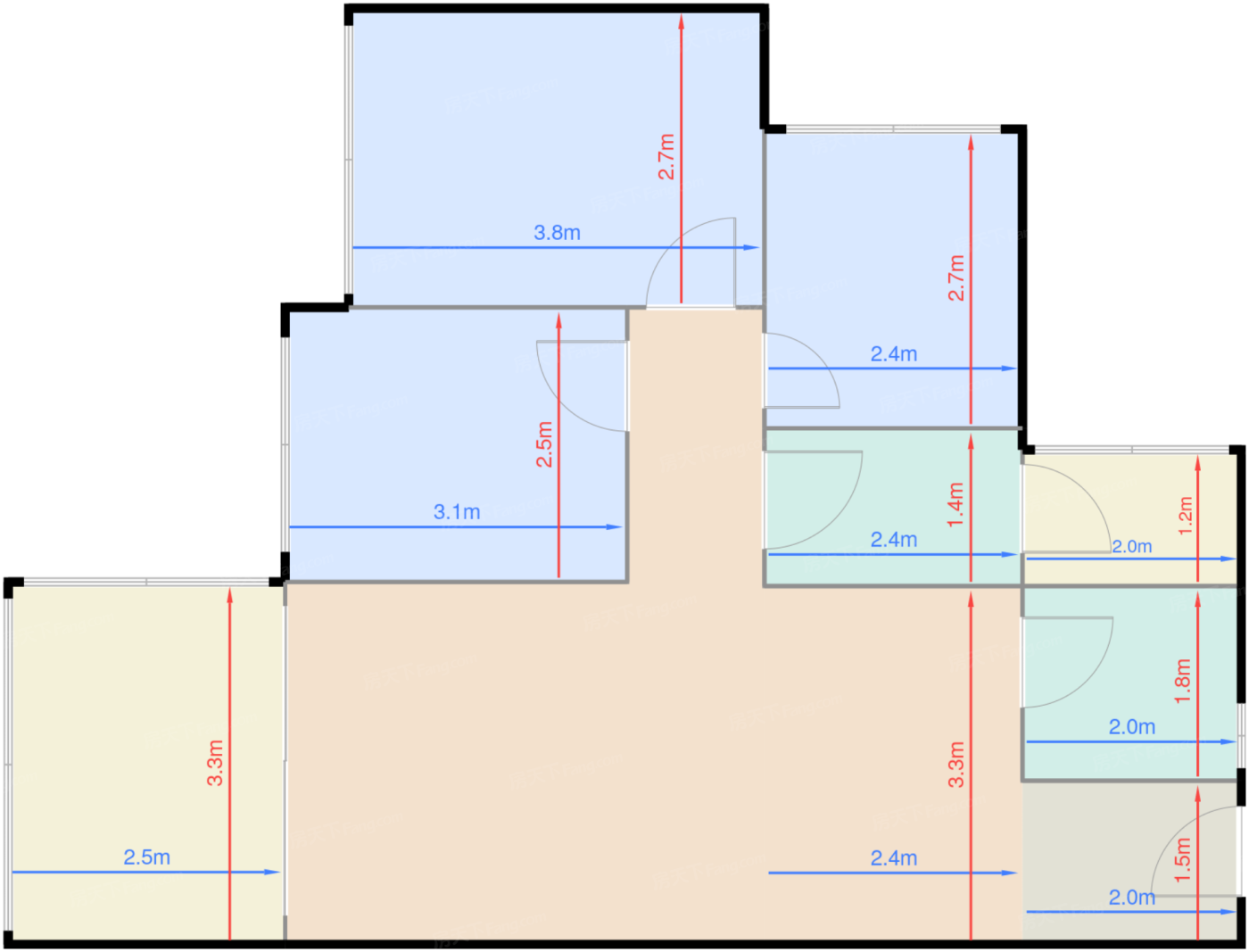 73平三室两厅一卫