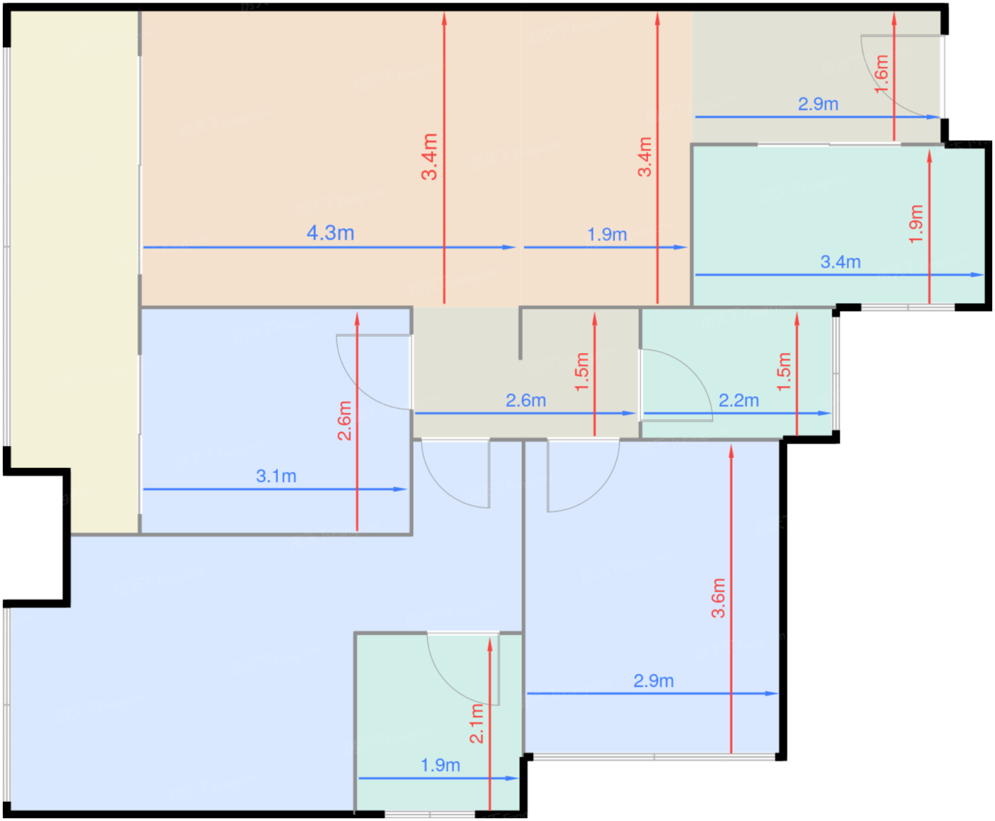 A-89㎡三房两厅两卫